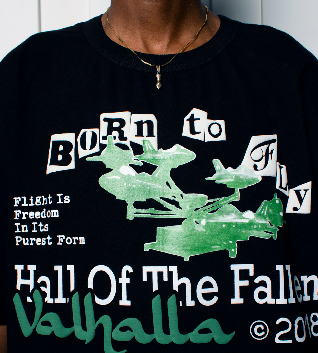BORN TO FLY T-SHIRT BLACK